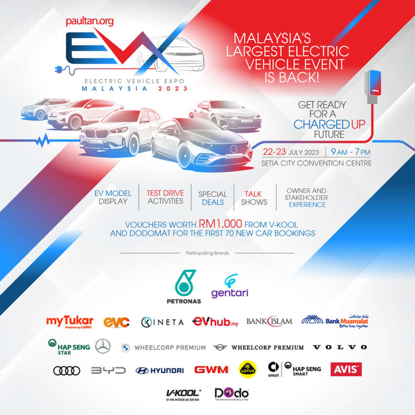 EVx 2023 – <em>paultan.org</em> Electric Vehicle Expo Malaysia returns, this July 22-23 at Setia City Convention Centre 1642131