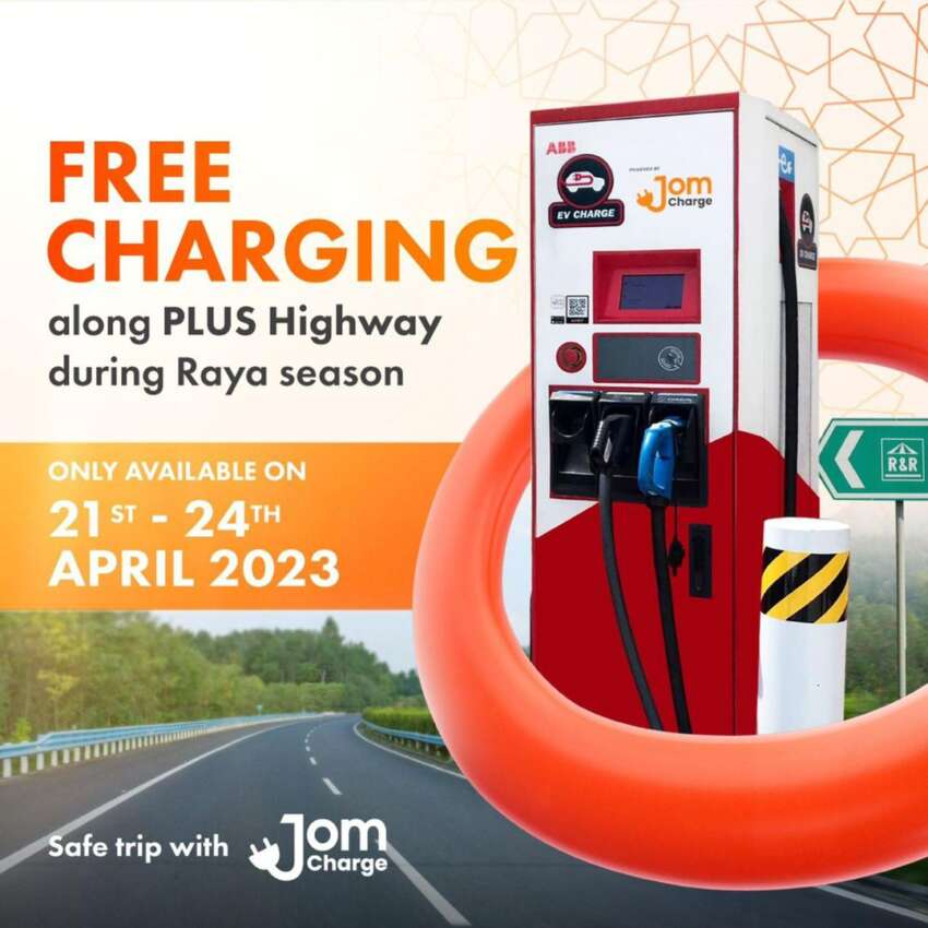 Not just free toll, electric car owners on <em>balik kampung</em> trips will enjoy free highway EV charging for Raya 2023 1605130