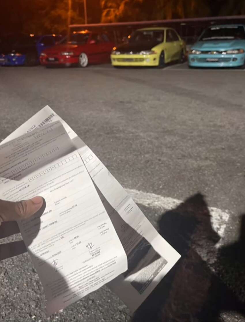 PDRM saman dan sita 13 buah Proton Wira di Sik, Kedah kerana bunyi bising enjin di kawasan parkir 1597896
