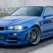 Nissan Skyline GT-R R34 yang dipandu Paul Walker dalam Fast and Furious 4 terjual pada harga RM6 juta