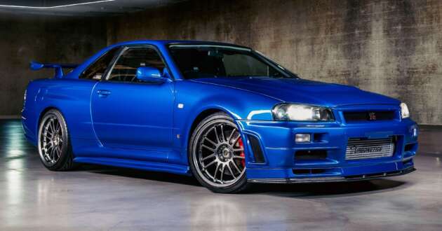 Nissan Skyline GT-R R34 yang dipandu Paul Walker dalam Fast and Furious 4 terjual pada harga RM6 juta