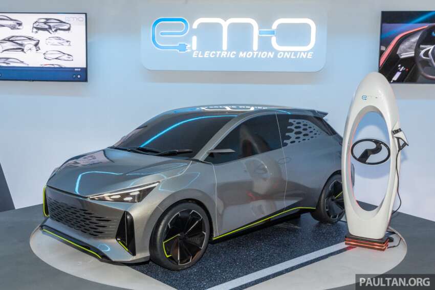 Perodua EMO EV study previews all-electric Myvi – up to 350 km range, 300 kW fast charging, 80% in 20 mins 1608547