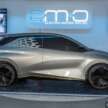 Perodua MyEV rendered based on EMO EV concept, showing a production-ready, all-electric next-gen Myvi