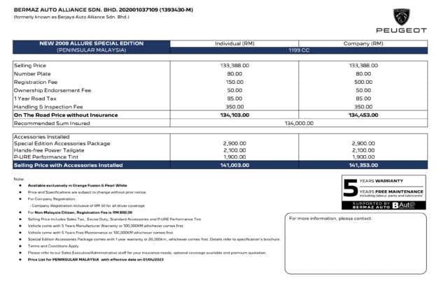 2023 Peugeot 2008 SE in Malaysia – CKD B-segment SUV with styling package; Allure specs; from RM137k