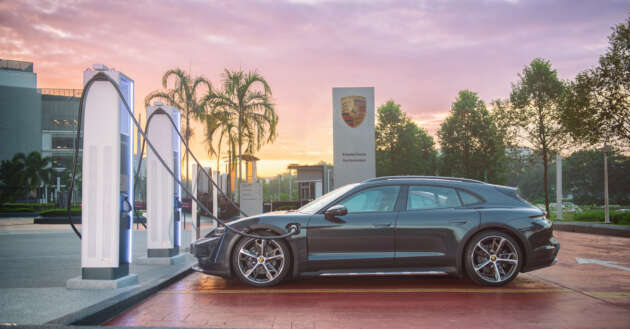 Porsche Centres in Malaysia gain upgraded 350 kW DC High Performance Chargers; solar car port in Penang