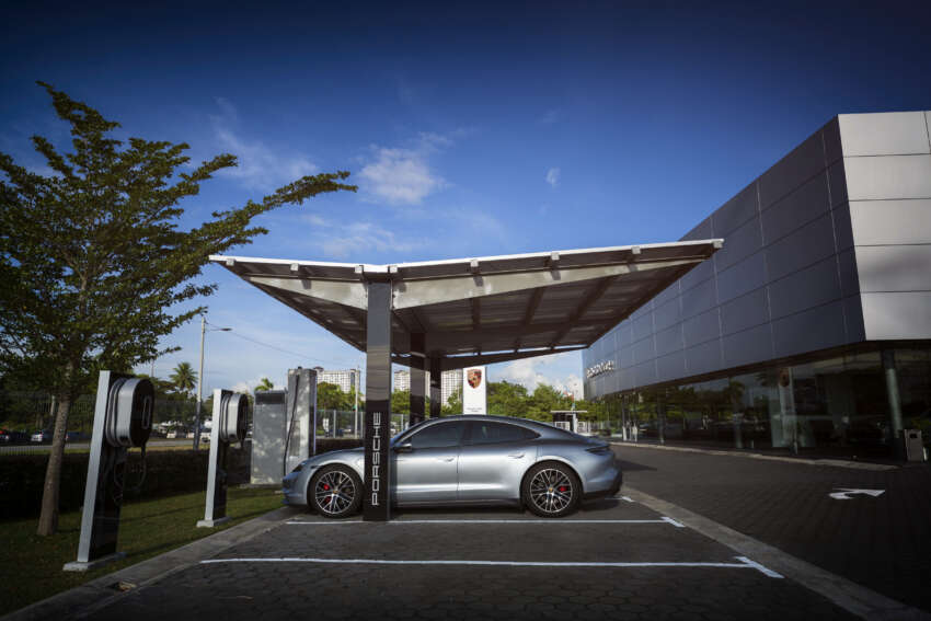 Porsche Centres in Malaysia gain upgraded 350 kW DC High Performance Chargers; solar car port in Penang 1611353