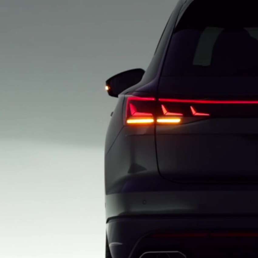 Volkswagen Touareg 2023 <em>facelift</em> dalam <em>teaser</em> terbaru — lancar 24 Mei, lampu IQ.Light, lampu logo belakang 1617213