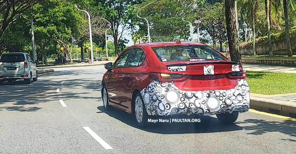 2023 Honda City 小改款在马来西亚进行测试