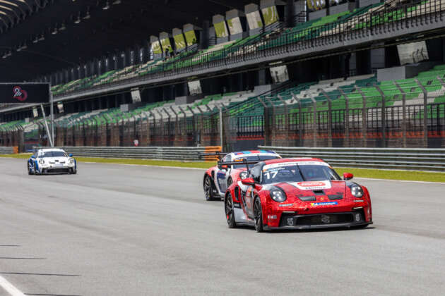 6 月 3 日、ポルシェ カレラ カップ アジアで活動する Sime Darby Racing チームをご覧ください。