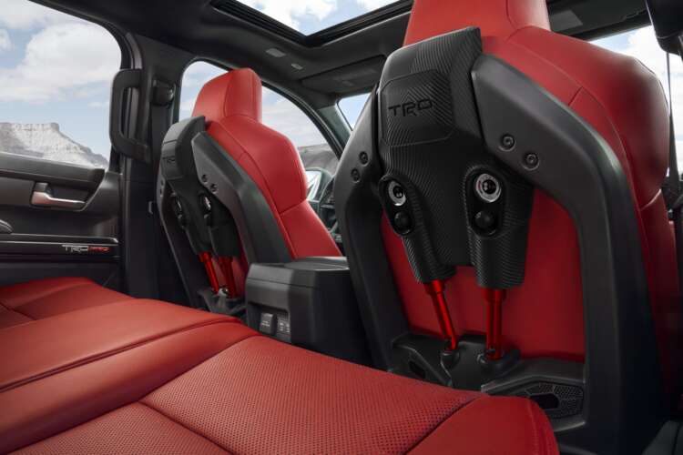 2024 Toyota TRD Pro features Isodynamic Performance front seats