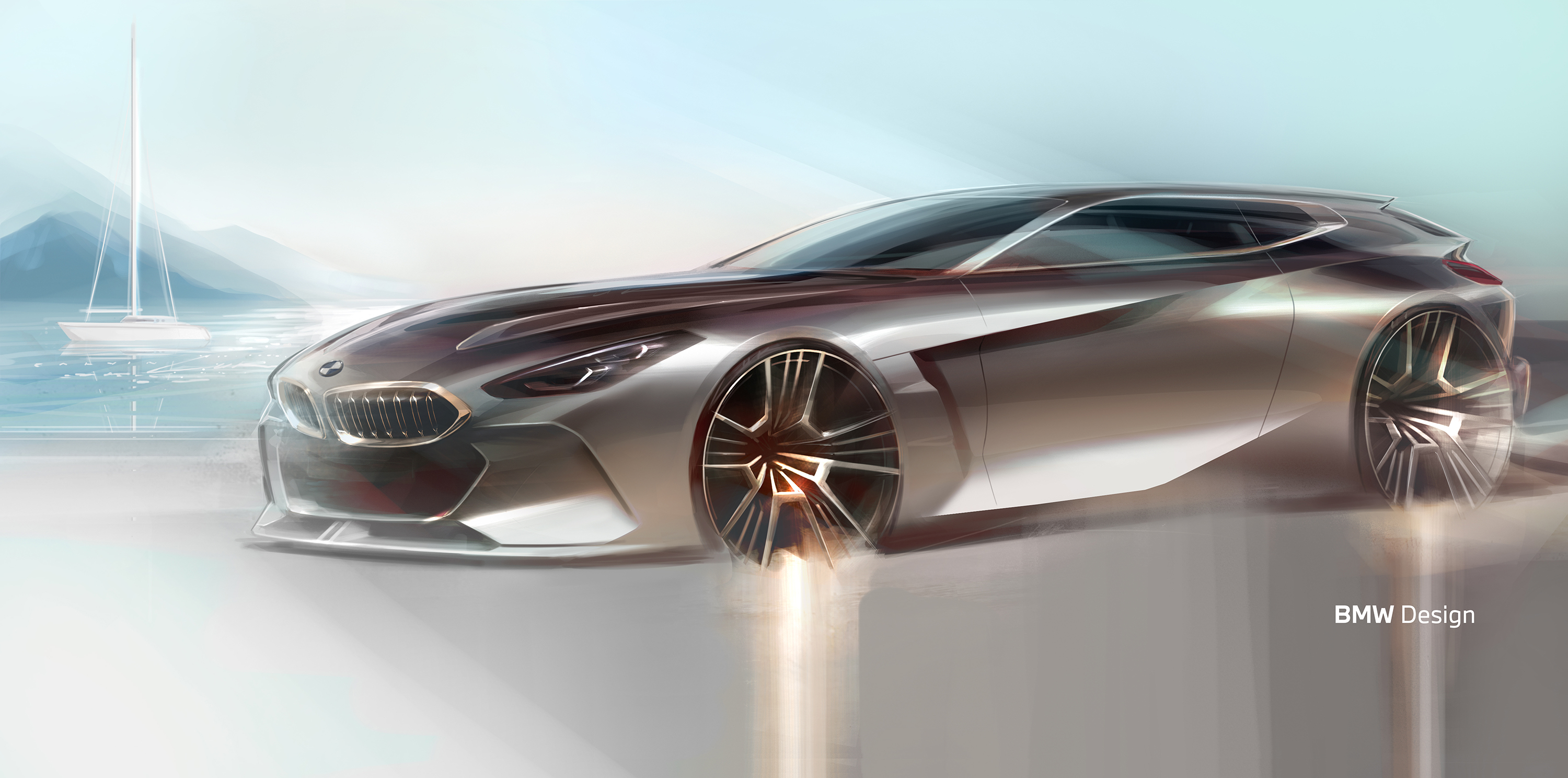 Official 2024 Ford Mustang Design Sketch Imagined A Sleek Sedan