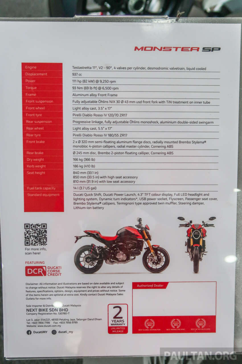Ducati Monster SP dilancar di Malaysia – RM98,900 1619535