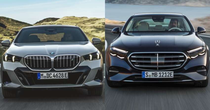 2024 G60 BMW 5 Series vs W214 Mercedes-Benz E-Class – both high tech, but very different approaches 1618283