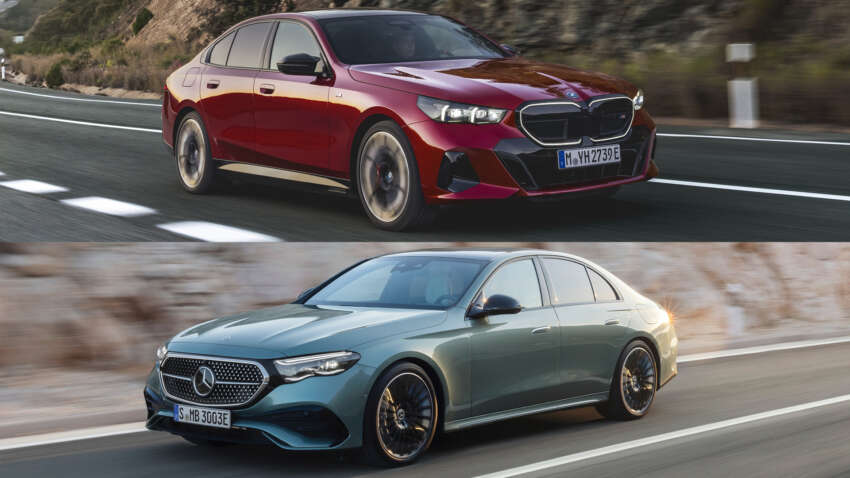 2024 G60 BMW 5 Series vs W214 Mercedes-Benz E-Class – both high tech, but very different approaches 1618374