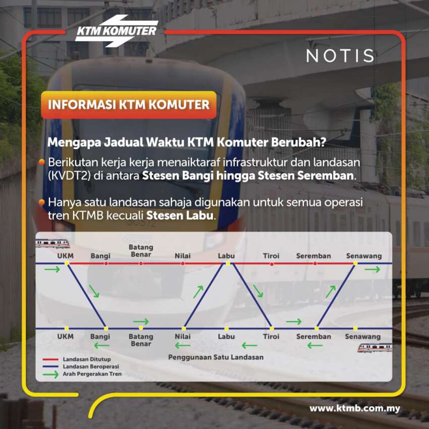 KTM Komuter planned service disruption on May 11/13 1609640