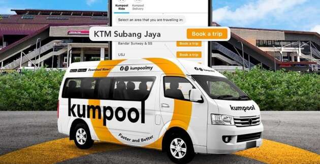 KTMB umum perkhidmatan tempahan van ride-pooling Kumpool kini ditawarkan di Stesen Subang Jaya