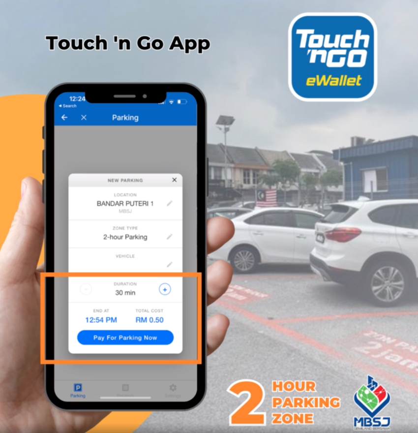 MBSJ 2-hour parking fees can now be paid with Touch n Go eWallet – Setel, Smart Selangor, Flexi Parking too 1613111