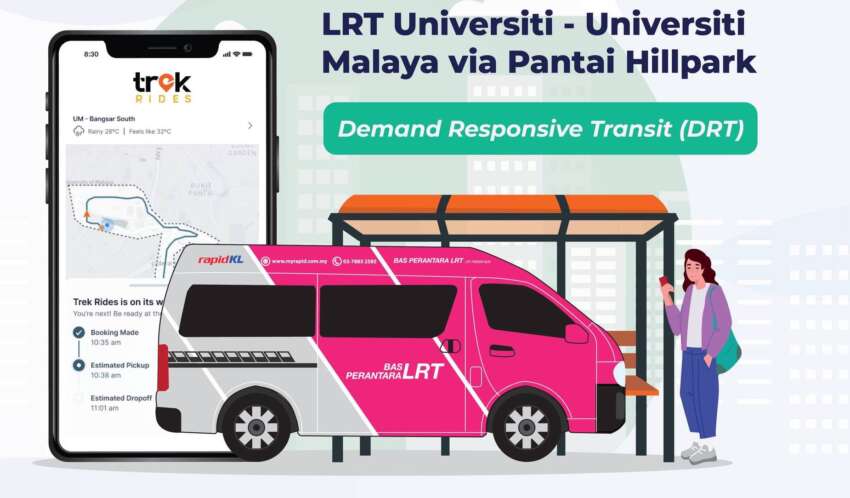 Rapid KL announces new Demand Responsive Transit (DRT) shuttle van – LRT Universiti to UM, RM1 via Trek 1613625