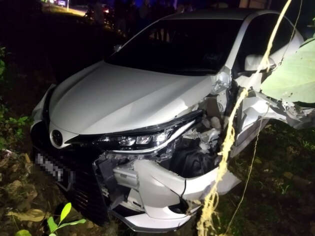 Vios crashed by 3 and 6 year old boys in Langkawi