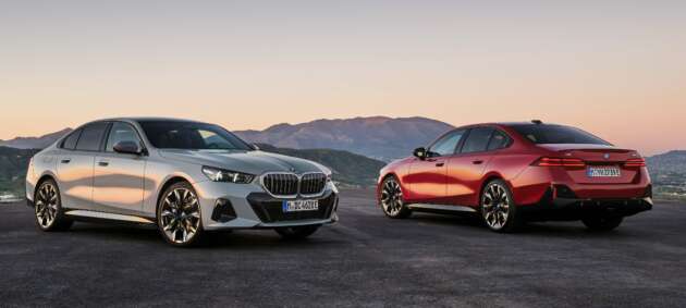 BMW i5 dan BMW 5 Series G60 2024 — M60 xDrive sehingga 601 hp; AirConsole permainan dalaman