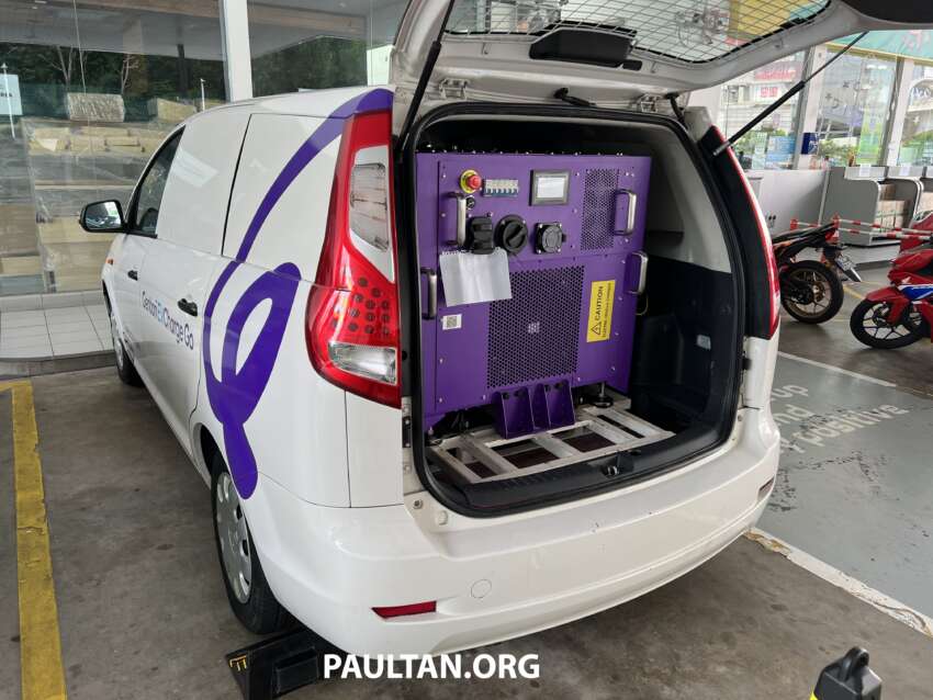Gentari EV Charge Go – “mobile powerbank” 30 kW DC charger built from Proton Exora and Toyota Hiace 1619965