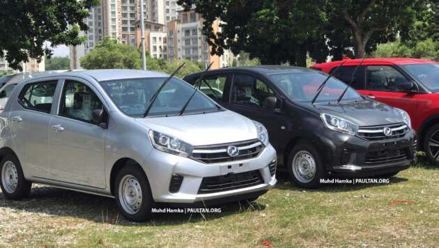 2023 Perodua Axia E 手册在马来西亚被发现-新的灰色，旧的保险杠设计