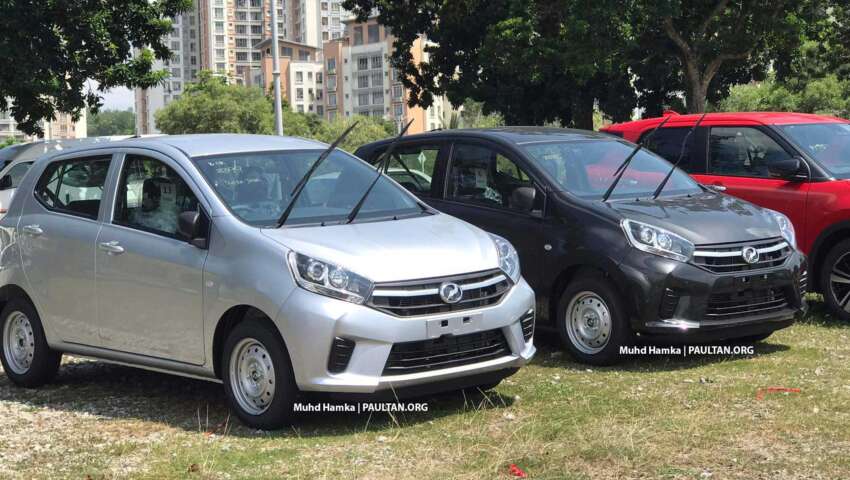 2023 Perodua Axia E manual spotted in Malaysia – new grey colour, older bumper design; launching soon? 1625290
