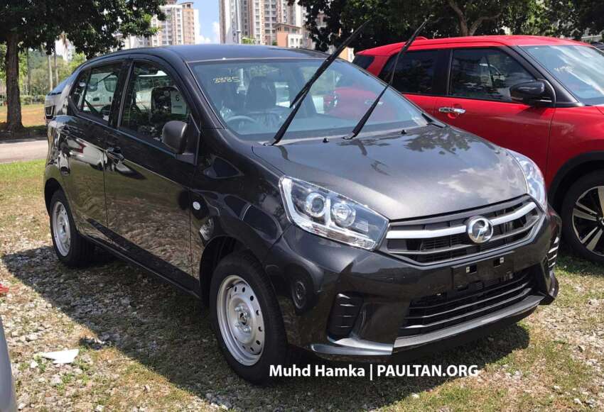 2023 Perodua Axia E manual spotted in Malaysia – new grey colour, older bumper design; launching soon? 1625291
