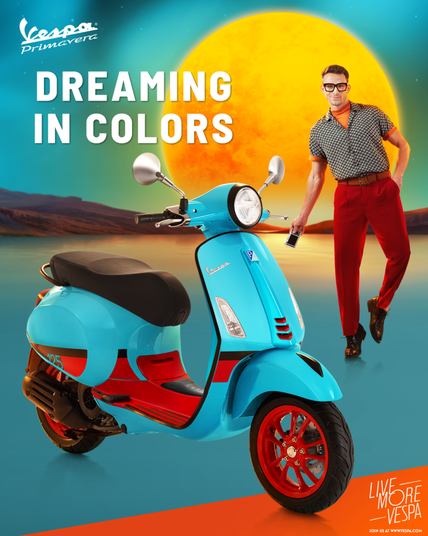 2023 Vespa Primavera Colour Vibe Malaysian launch, RM22,300, in Orange Tramonto and Blue Audace 1622424