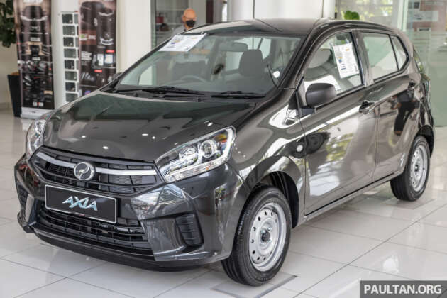 2023 Perodua Axia E launched, cheapest car in Msia at RM22k, RM300/month – old 2017 bumper, still no VSC