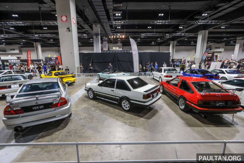 <em>Initial D</em> replica cars on display at Tokyo Auto Salon Kuala Lumpur 2023 – Panda Trueno, RedSuns RX-7s 1624307