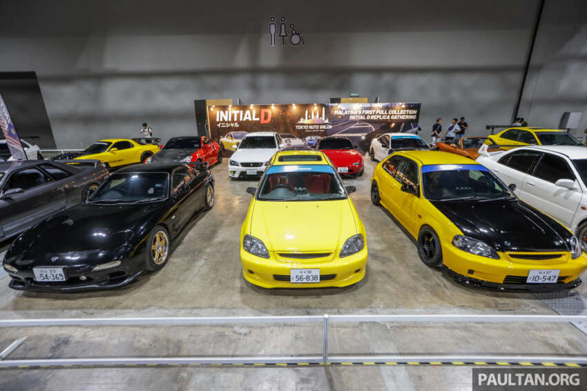 <em>Initial D</em> replica cars on display at Tokyo Auto Salon Kuala Lumpur 2023 – Panda Trueno, RedSuns RX-7s 1624289