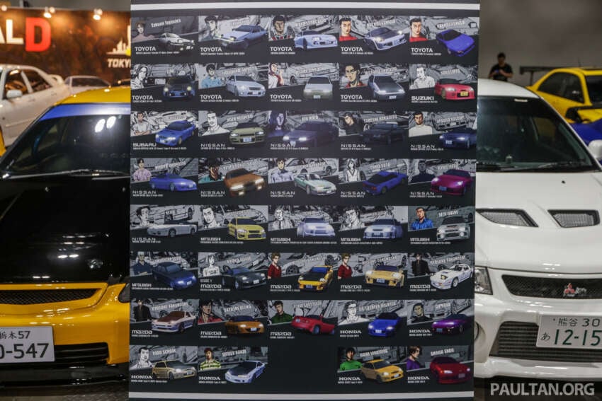 <em>Initial D</em> replica cars on display at Tokyo Auto Salon Kuala Lumpur 2023 – Panda Trueno, RedSuns RX-7s 1624290