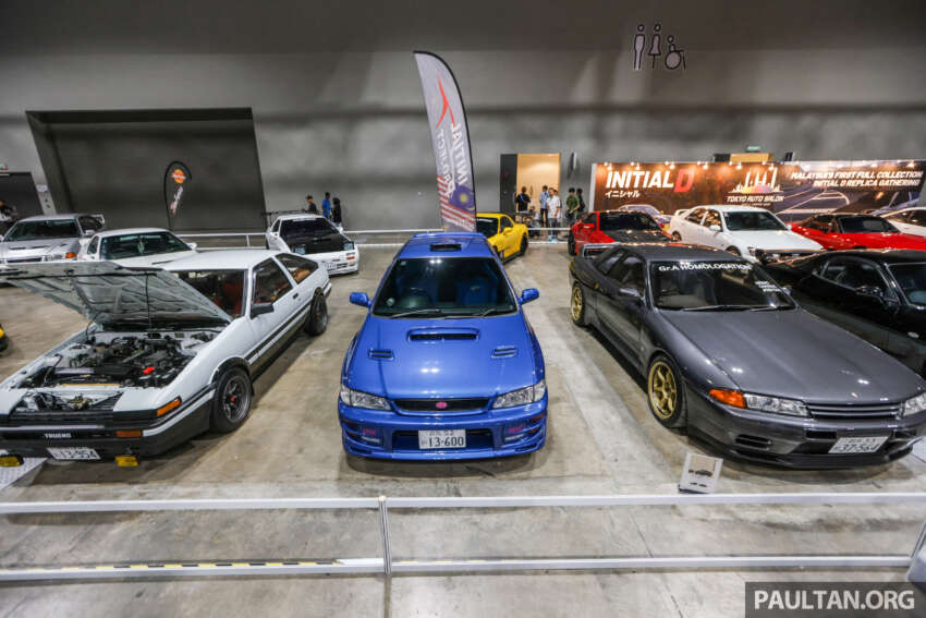 <em>Initial D</em> replica cars on display at Tokyo Auto Salon Kuala Lumpur 2023 – Panda Trueno, RedSuns RX-7s 1624291