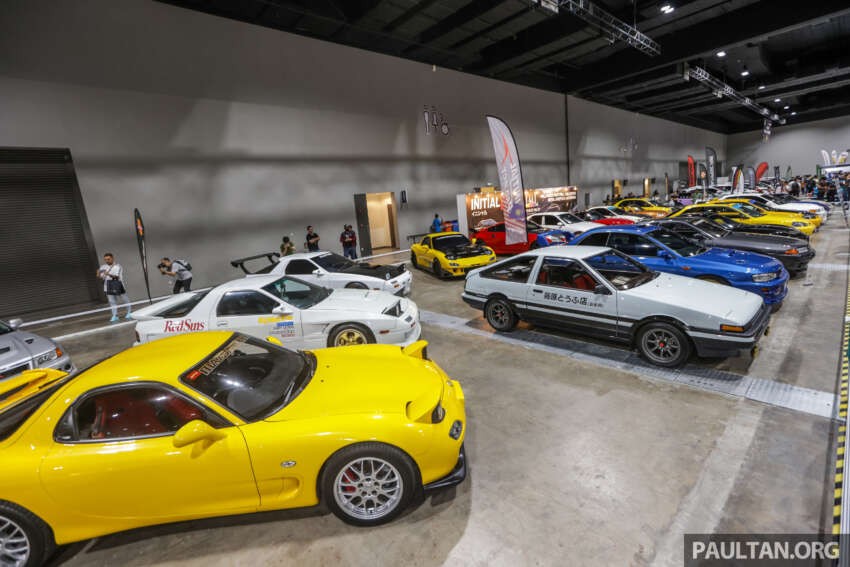 <em>Initial D</em> replica cars on display at Tokyo Auto Salon Kuala Lumpur 2023 – Panda Trueno, RedSuns RX-7s 1624292