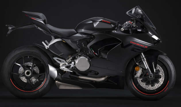 Black on black for 2024 Ducati Panigale V2 sportsbike