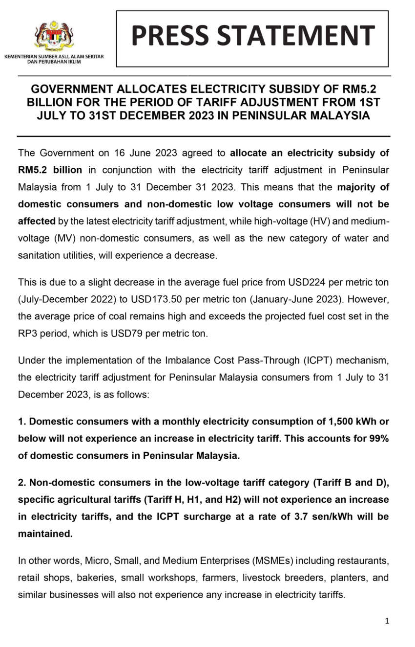 10 sen surcharge – EV owners may have to pay more to charge their cars under new 2H 2023 ICPT scheme 1632599