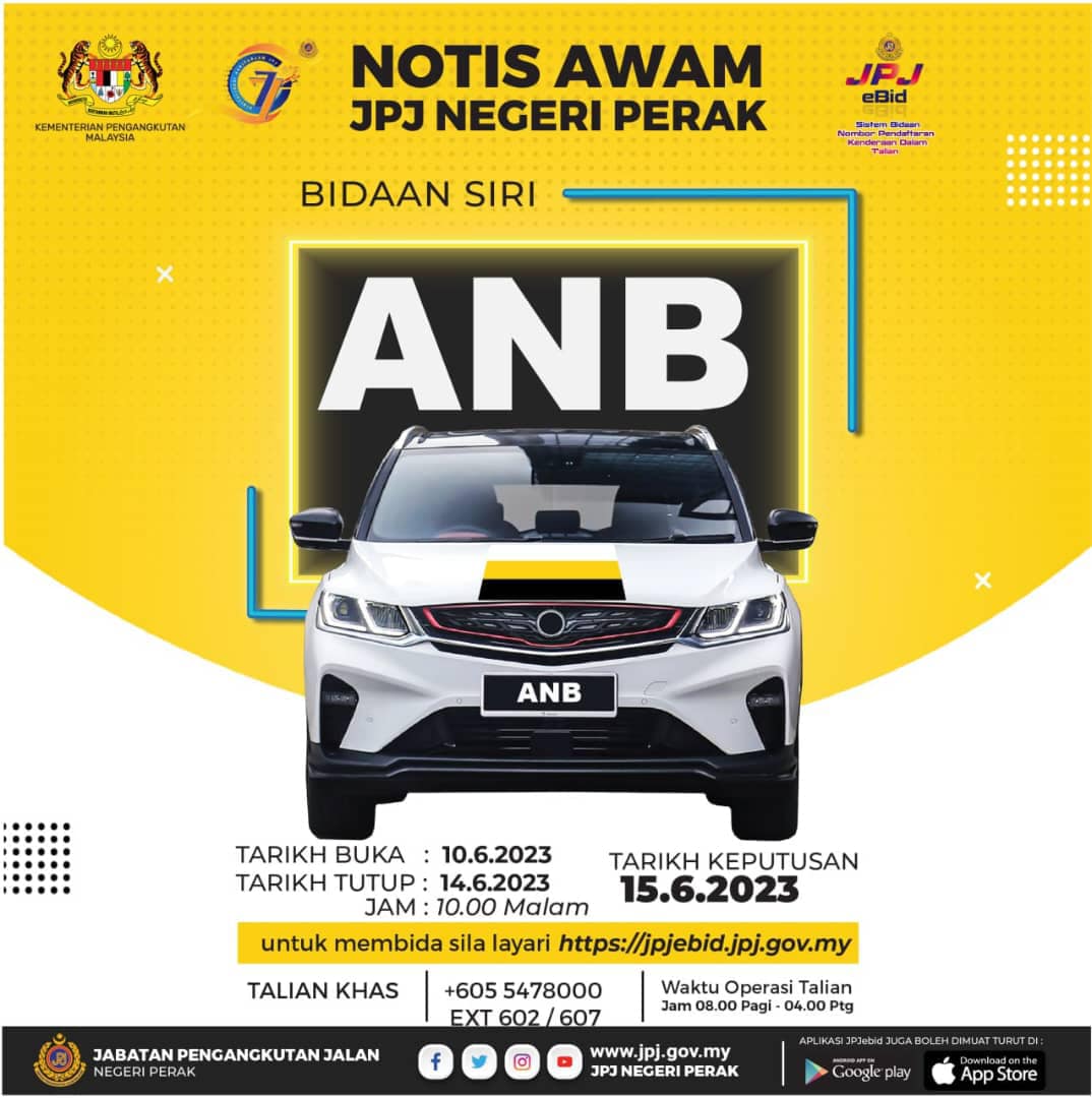 ANB No Number Plate JPJ