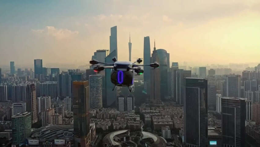 GAC tunjukkan kereta terbang konsep GOVE – gabungan drone penumpang dengan casis empat roda 1634652