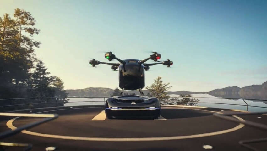 GAC tunjukkan kereta terbang konsep GOVE – gabungan drone penumpang dengan casis empat roda 1634650