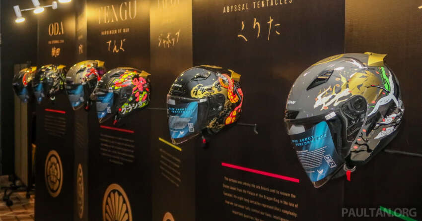 Gracshaw lancar helmet berkonsepkan Jepun – enam pilihan grafik, dua visor, lulus SIRIM, harga RM420 1626268