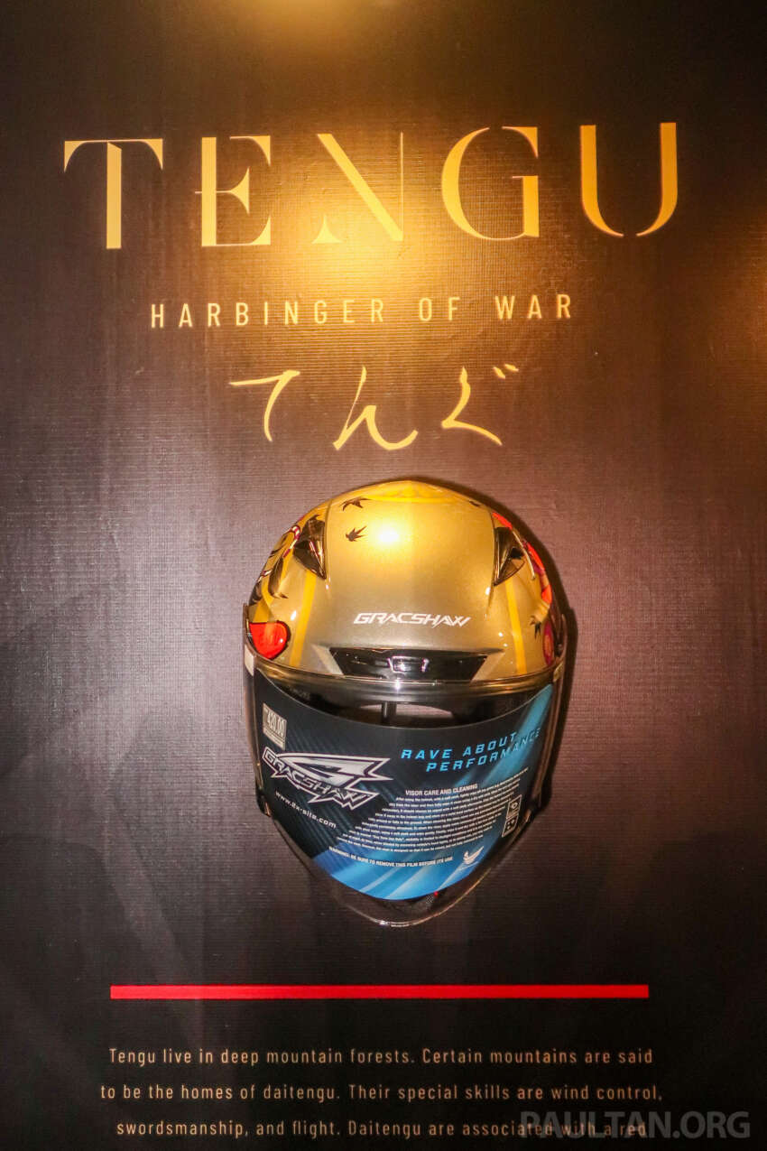 Gracshaw lancar helmet berkonsepkan Jepun – enam pilihan grafik, dua visor, lulus SIRIM, harga RM420 1626265