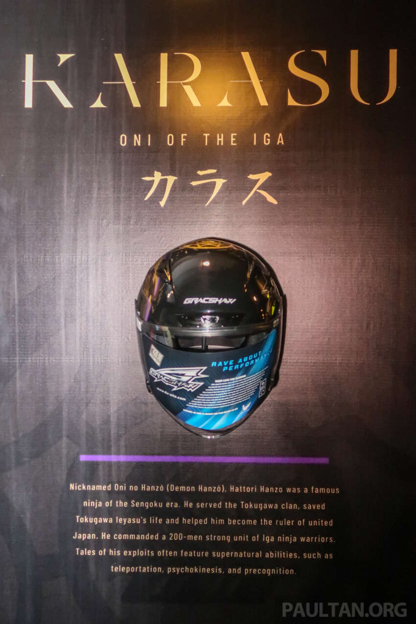Gracshaw lancar helmet berkonsepkan Jepun – enam pilihan grafik, dua visor, lulus SIRIM, harga RM420 1626264
