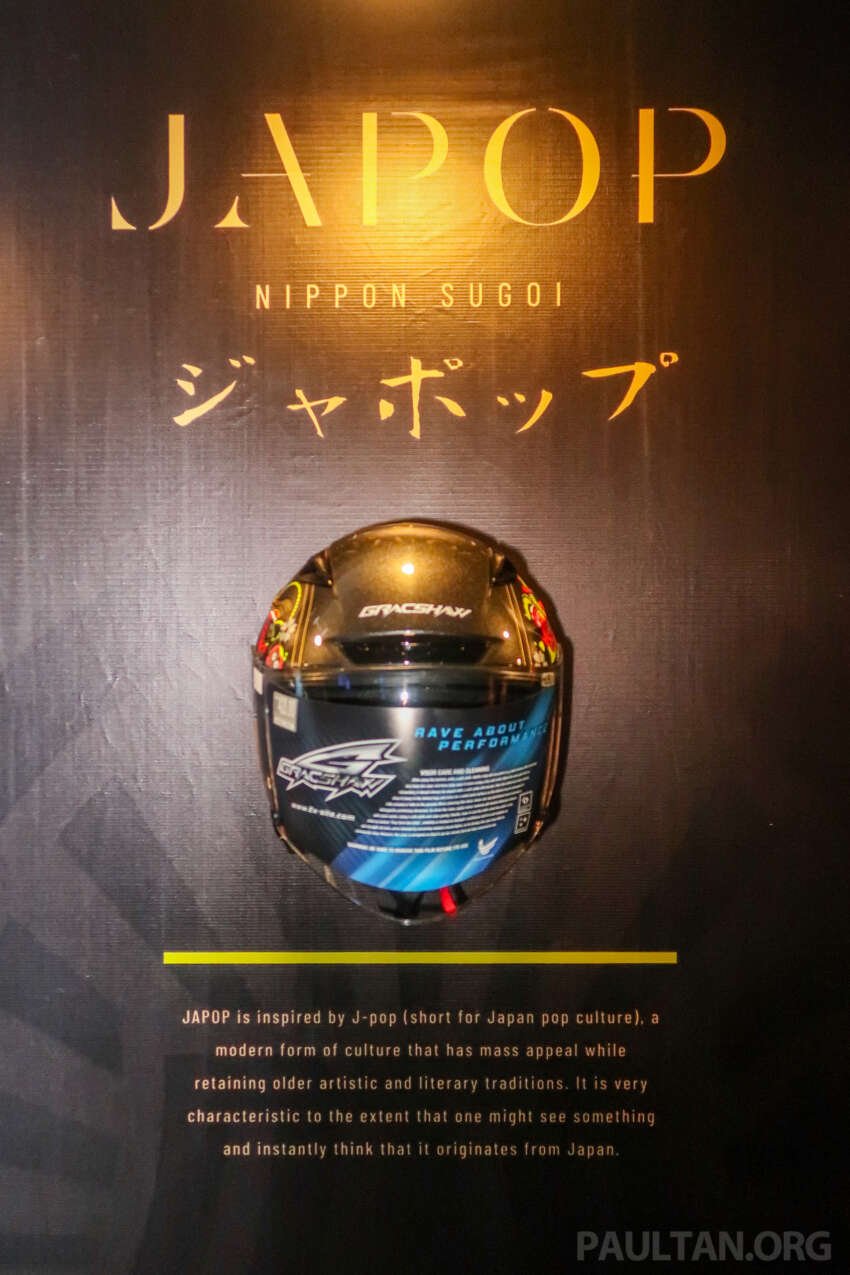 Gracshaw lancar helmet berkonsepkan Jepun – enam pilihan grafik, dua visor, lulus SIRIM, harga RM420 1626261