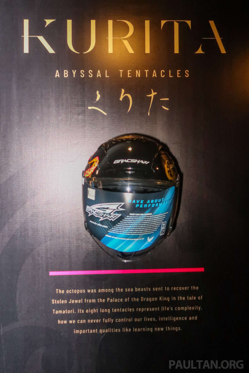 Gracshaw lancar helmet berkonsepkan Jepun – enam pilihan grafik, dua visor, lulus SIRIM, harga RM420 1626262