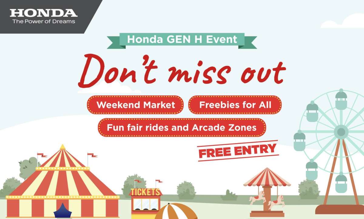 Honda Malaysia’s ‘Gen H’ roadshow kicks off in JB this weekend – freebies at Linear Park, Taman Desa Tebrau