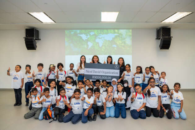 Mercedes-Benz Malaysia contributes RM100,000 to Nicol David's Little Legends program, for sustainability