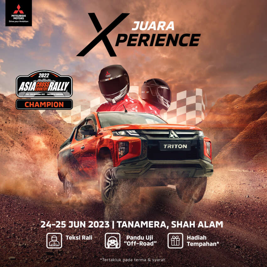 Mitsubishi Champion Xperience, Shah Alam pada 24-25 Jun ini – rasai SS rali sebenar, pandu uji off-road! 1630132