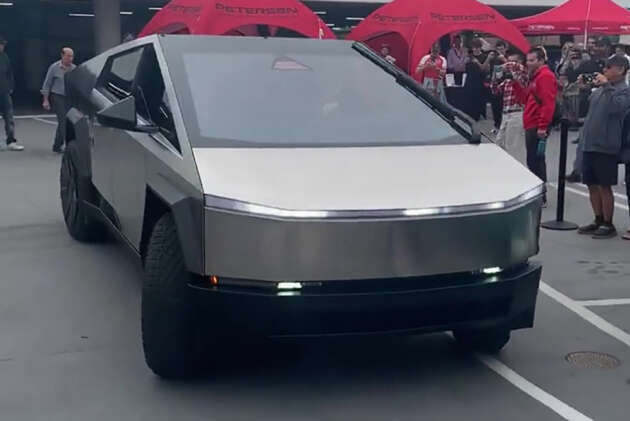 Tesla Cybertruck shows off interior at US car meet – production EV pickup coming soon?
