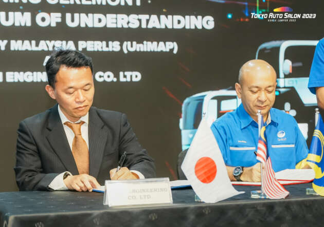 University of Malaysia Perlis, Fujii Engineering signed a Memorandum of Understanding on cooperation in research and commercialization of EV